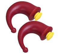 HONITANO Botella de Irrigación Nasal Doméstica 2 Piezas Limpiador Nasal Portátil de Plástico Rojo Herramienta de Riego y Reducción de Congestión