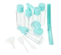 HONITANO Botellas de Spray Pequeñas Recargables para Viaje Kit Portátil con Botella de Crema y Peine Resistente y Prueba de Fugas para Maquillaje Loción y Perfume