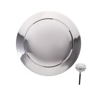 HONITANO Botón Pulsador Inodoro Simple Abs Cromado Superficie Lisa Fácil Reemplazo para Tanque Estándar Uso Baño Color Aleatorio Color Aleatorio