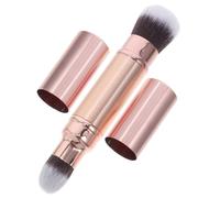 HONITANO Brocha de Maquillaje Doble Punta Retráctil Polvos Sueltos y Corrector Cepillo Acabado Cosméticos