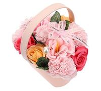 HONITANO Caja De Flores De Jabón Aromáticas Canasta Para Decoración De Bodas y Aniversarios Original Para San Valentín