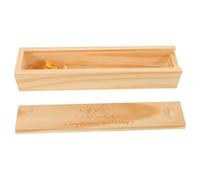 HONITANO Caja de Recuerdo para Anuncio de Embarazo Pequeña de Madera Natural, Porta Prueba de Embarazo para Papá y Abuelos, Caja Compacta para Revelación y Obsequio Emotivo del Ñiño