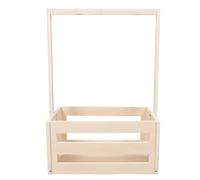 HONITANO Caja para baby shower: cesta rústica de madera para guardar cosas de bebé, ideal para la decoración de fiestas de baby shower. Organizador de estilo vintage para ropa de recién nacido,
