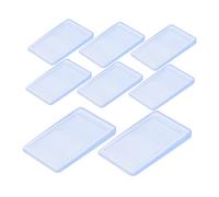 HONITANO Calzas para Muebles Niveladores Transparentes De PVC, Cuñas Multifunción Acanaladas para Mesas y Puertas, Pack De 8 Piezas Pequeñas, Adaptación Versátil para Hogar y Oficina