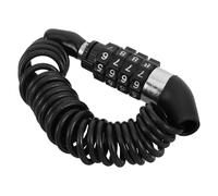 HONITANO Candado Antirrobo para Casco de Bicicleta con Cable en Espiral Resistente, Cerradura de Combinación Reiniciable, Mini Portátil para Manillar, Compatible con Motos y Scooters,