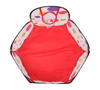 HONITANO Carpa para Piscina de Balones Aro de Baloncesto, Tamaño Mediano, Diseño de Puntos Negros Borde Negro, Juego Educativo y Seguro Exteriores, Adecuado para Fiestas y Juegos al Aire