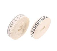 HONITANO Cinta Escolar de Algodón 100% Suave y Duradera Estampados de Regla y Alfabeto 2 Piezas de 16 CM X 91 M Adecuado para Manualidades Envoltura de Regalos y Decoraciones de
