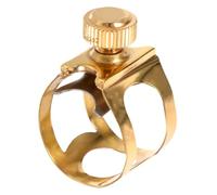 HONITANO Clip de Saxofón de Metal Dorado para Saxofón Alto Abrazadera de Latón Resistente y Estabilizadora para Accesorios Musicales