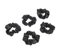 HONITANO Coleteros Elásticos Cabello 5 Piezas Tamaño Grande Color Negro Soporte para Coleta Lazos Pelo de Mujer y Niña Uso Diario Accesorios Sencillos