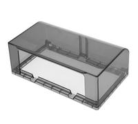 HONITANO Cubierta Protectora para Enchufe Doble de Pared Resistente al Agua, Adhesiva y Antisalpicaduras, Caja de Enchufe de Baño Negra Elevada, para Uso en Cocina, Baño y Exterior, 1