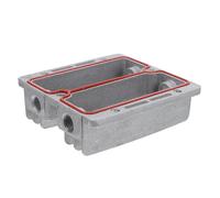 HONITANO Culata del compresor: Tapa de refrigeración del pistón del motor de la bomba de aire de aluminio - Accesorio de reparación y reemplazo de compresores de aire