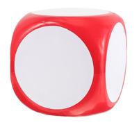 HONITANO Datos Gigantes de Espuma DIY Rojos Dados Borrables para Educativos Fiestas y Actividades Escolares Duraderos y con Esquinas Redondeadas