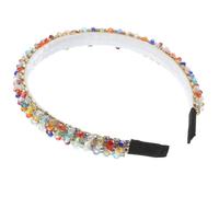 HONITANO Diadema Ancha con Cristales de Colores Accesorios de para Mujer Joya para Cabello para Tipo de Pelo
