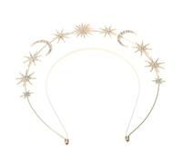 HONITANO Diadema con Halo de Nuestra Señora Diadema de Diosa para Mujer Decoración de Tocado de Fiesta Accesorio de Cabello de Luna y Estrella Tocado de Diosa para Cosplay