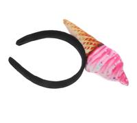 HONITANO Diadema De Conos De Helado Para Cabello Liso y Ondulado Accesorio Cómodo Para Uso Diario y Sesiones De Fotos
