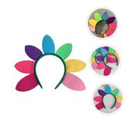 HONITANO Diadema De Girasol Colorida Para Mujer 1 Unidad Talla Única Diadema De Pétalos De Girasol Para Fiesta Halloween y Carnaval Accesorios Cabello