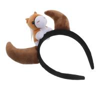 HONITANO diadema del zodiaco Banda de cabello de cosplay diadema de caballo cosplay carnival headdress de caballos disfraz de accesorio de animal de granja Brown