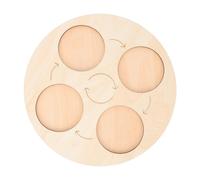 HONITANO Disco del Modelo Cognitivo Juguetes del Ciclo De Vida para Preescolar Tabla De Crecimiento De Juguetes De Animales para Pequeños De Madera