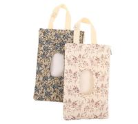 HONITANO Dispensador de toallitas húmedas para bebé (2 unidades): Porta toallitas de viaje recargable con asa, bolsa portátil acolchada con diseño floral para pañales, ideal para cochecitos y