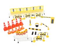 HONITANO Educativo de Señales de Tráfico Miniatura Juguetes de Simulación Vial con Barreras y Conos para Aprendizaje Interactivo y Divertido de Normas