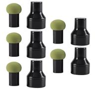 HONITANO Esponjas de Maquillaje Forma de Hongo 10 Piezas Verde, Esponja Facial Doble Uso Seca y Húmeda, Herramienta para Base y Corrector, Material Hipoalergénico para Aplicación