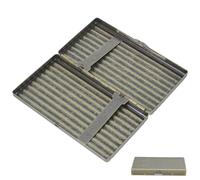 HONITANO Estuche para Cigarrillos Finos de Hierro Color Café Diseño Vintage Elegante y Función Anticrush, Adecuado para Viajes y Ajuste Preciso de Cigarrillos Delgados