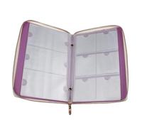HONITANO Estuche para Placas de Decoración de Uñas Diseño de Cremallera, Capacidad para 72 Plantillas de Nail Stamping, Material Pu y Aleación Resistente para Manicura