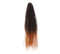 HONITANO Extensiones de Cabello para Trenzas de Ganchillo Brasileñas Onduladas de Fibra Sintética Resistente al Calor Rizadas Afro para Micro Trenzas Cabello de Crochet para Peinados