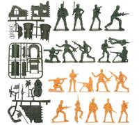 HONITANO Figuras de Acción de Soldados de Plástico Miniatura para Juguetes Militares Detallados y Realistas para Creativo y Educativo Regalo Interactivo para Fiestas y Cumpleaños