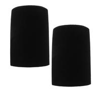 HONITANO Funda para Micrófono Flocada Negra 2 Piezas Compatible con Fifine K688 Protector Antiviento y Filtro Antipop para Grabación en Estudio y Transmisión en Directo