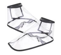 HONITANO Fundas Protectoras Transparentes para Zapatos De Peluquería, Cubrezapatos Antideslizantes De TPU Duradero, Talla Grande, Profesionales De Salón, Protección contra Cabello Suelto y Suciedad