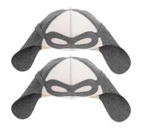 HONITANO Gorros de Sauna Unisex de Fieltro de Lana 2 Piezas Gorro Absorbente para Baño de Vapor y Sauna Diseño Piloto Creativo Protección Térmica para Baño Ruso y Spa