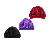 HONITANO Gorros Elásticos y Banda Elástica Ancha 3 Piezas para Dormir Niños Ala Ancha de Poliéster Transpirables para Proteger la Funda de Almohada