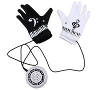 HONITANO Guantes de Piano Eléctrico Altavoz Integrado, Punteras Musicales 8 Sonidos y 20 Ritmos, de Guantes Portátiles para Tocar Música en Conciertos y Entrenamiento Manual
