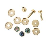 HONITANO Hebillas Para Pistones De Trompeta Cubierta Dorada Accesorios Musicales Resistentes y Duraderos Con Instalación Fácil y Diseño Estético Para Modelos Estándar