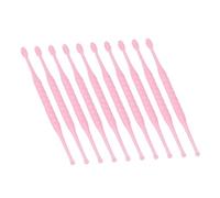 HONITANO Herramienta Limpia para Oídos Recogedor de Cerumen 10 Piezas Palas de Plástico Rosa para Eliminar Cera Cabezal Ergonómico Kit Reutilizable para Cuidado Personal en Casa Niños