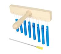 HONITANO Instrumento de Percusión para Tubo Aluminio Sólido Chime Viento Monofónico Educativo con Mango Azul