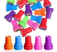 HONITANO Juego de 20 Sellos de Corazón Autoentintables de Espuma, Colores Surtidos, Portátiles y Compactos, Ideales para Manualidades, Aula y Fiestas Infantiles