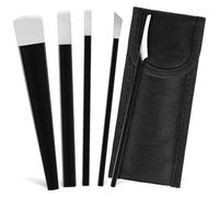 HONITANO Juego de 5 Herramientas de Pedicura Profesional de Acero Inoxidable para Cuidado de Pies Raspadores para Eliminar Callos y Piel Muerta Uso Personal Casa Kit Portátil con Bolsa