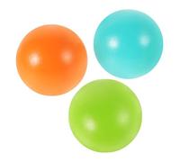 HONITANO Juego de Croquet de Madera para Exteriores 3 Piezas 7 CM Bolas de Madera de Pino de Nueva Zelanda en Azul Claro Verde y Naranja Juguetes Deportivos para Actividades al Aire