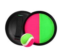 HONITANO Juego de Lanzar y Atrapar 2 Palas Adhesivas y 1 Pelota Pegajosa Colores Aleatorios Juguete Interactivo para Interior y Exterior Desarrollo Coordinación Ojo-Mano Color Aleatorio