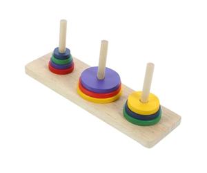 HONITANO Juego de Puzzle de Torre Apilable de Madera para Adultos Superficie Suave y Diseño Seguro Adecuado para Relajarse Después del Trabajo