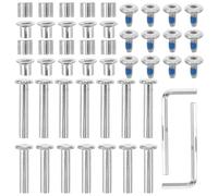 HONITANO Juego de Tornillos para Patines en Línea, Ejes de Aleación de Aluminio Revestimiento de Zinc, Tornillos Espaciadores para Eje de Patín, Kit de Reparación Ligero y Resistente para