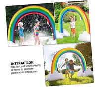 HONITANO Juguete Inflable Arco Rociador de Agua para Material Resistente y Seguro para Acuáticos al Aire Jardín y Piscina Interacción Familiar