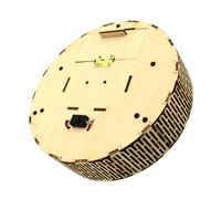 HONITANO Kit de Construcción Robot Aspirador de Madera DIY con Motor Eléctrico Modelo Stem Educativo para Experimento Científico Creativo y Rompecabezas de Madera Segura