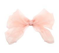 HONITANO Lazo de tul con cinta para el cabello: pasador de lazo grande para mujer - Horquilla para el cabello con de novia - Postizo de extragrande - Accesorio para el de boda para fotos de