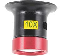 HONITANO Lupa para Reparación de Relojes 10X Gafas de Aumento Manos Libres Lente de Vidrio y Cuerpo Metálico para Joyería y Grabado Artesanal