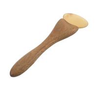 HONITANO Masajeador facial de sándalo, rodillo masajeador manual de tejido profundo Gua Sha para ojos, de cuerno para el cuidado de los ojos, aplicador para el cuidado de la piel para hombres y