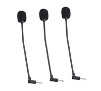 HONITANO Micrófono Portátil Pequeño 3 Piezas Conector Recto 2 Polos Mono 3 Polos Estéreo para Ordenador y Teléfono Uso en Casa y Oficina Audio Claro y Duradero