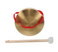 HONITANO Mini Gong De Aleación De Madera Instrumento De Percusión Tradicional Chino Para Niño Niña Para Clases De Música Entretenimiento Casa y Actividades De Grupo